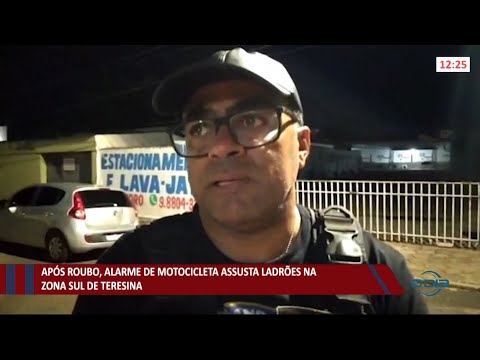 Após roubo, alarme de motocicleta assusta ladrões na zona sul de Teresina 05 07 2021