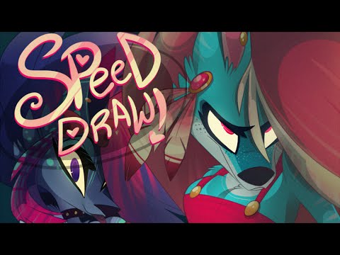 SPEED DRAW- Werewolf Girls (Zoophobia) -Vivziepop