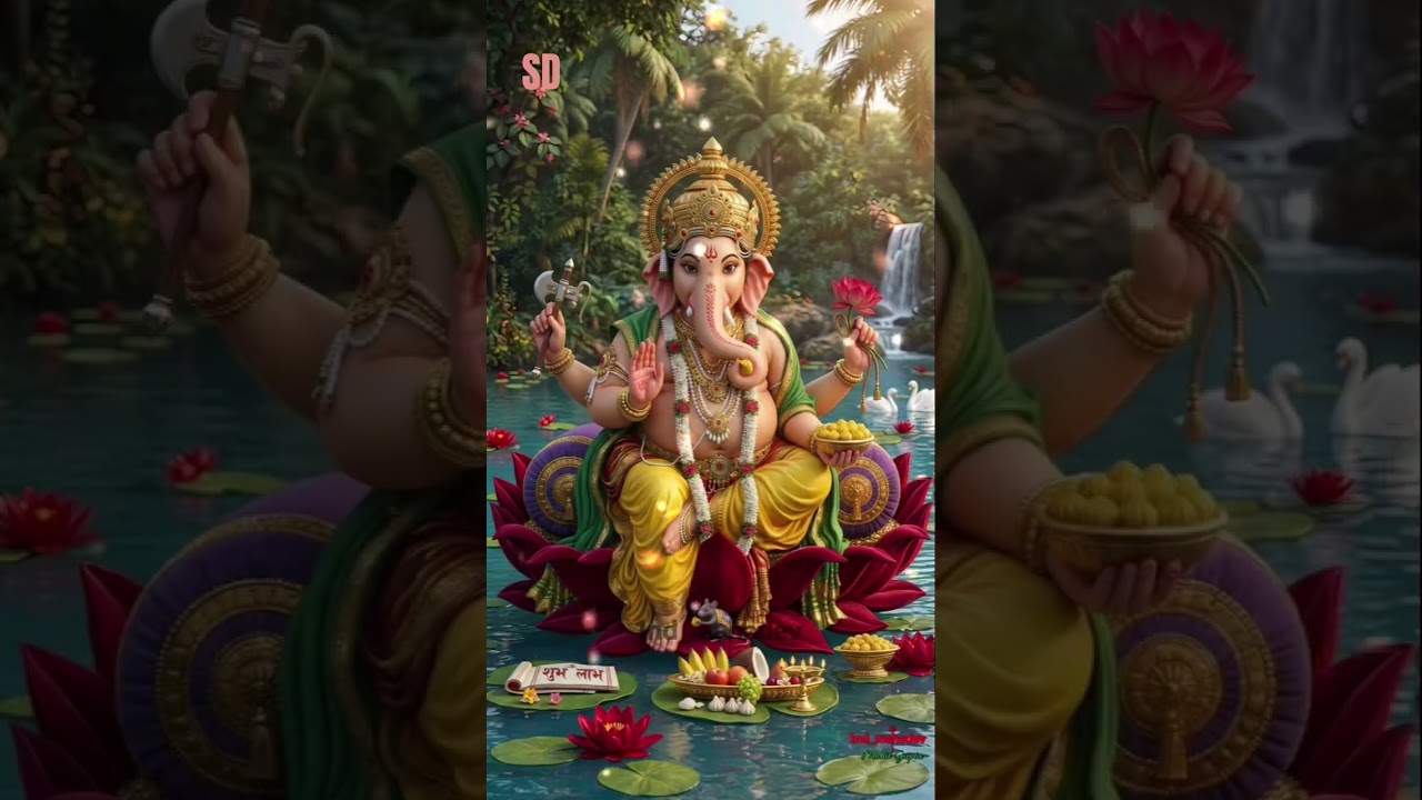 🕉ओम गन गणपतए नमो नमः🙏🚩#ganeshji#ganpatibappa #bhakti#shorts #viral#trnding
