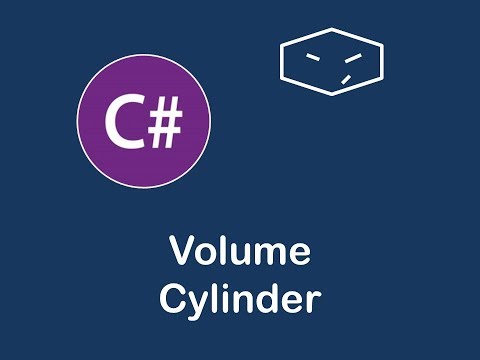 volume of cylinder in c