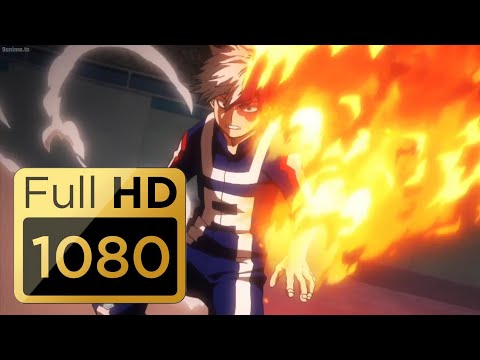 Midoriya vs Todoroki English Dub [1080p] (60FPS)