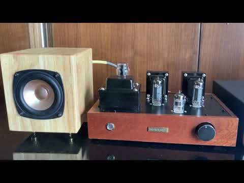 Bury the heart  from CD Player + IWISTAO P14 Tube Amp + 4 inch Full Range Speaker Solid Wood.