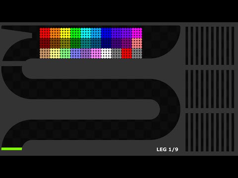 The Team Marble Race 3 in Algodoo - 30 Colors