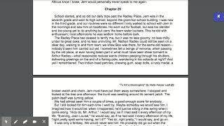 To Kill A Mockingbird ch. 25-27