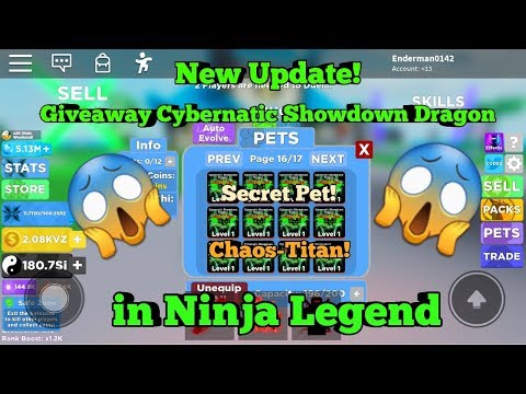 New Update 2k Stats And Chaos Titans In Ninja Legends - roblox live ninja legends pet giveaways to subs