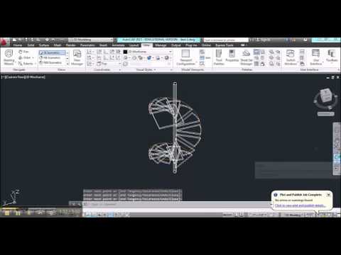 Spiral Stair in AutoCAD - Part 3