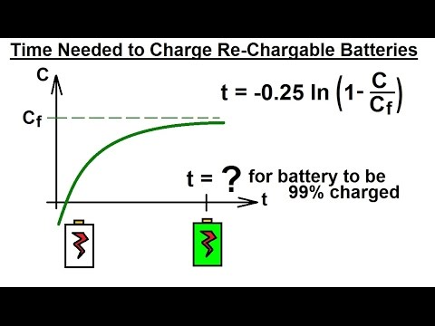 PreCalculus - Logarithmic Function (10 of 23) Example 5, Charging Re-Chargable Batteries