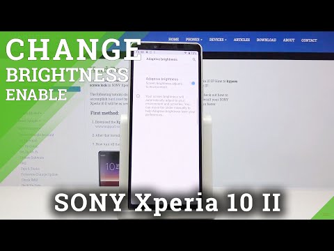 How to Activate Auto Brightness in SONY Xperia 10 II – Display Settings