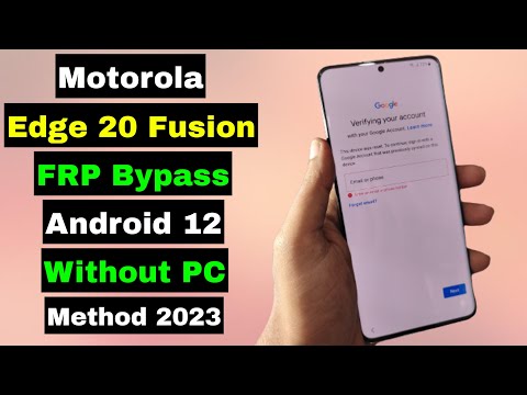 Motorola Edge 20 Fusion FRP Bypass/Unlock Google Account Lock Android 12 | Without PC 2023