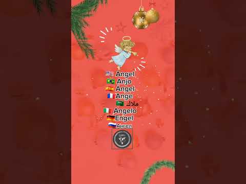 How to say Angel in 8 languages 🇺🇸🇧🇷🇪🇸🇫🇷🇸🇦🇮🇹🇩🇪🇷🇺