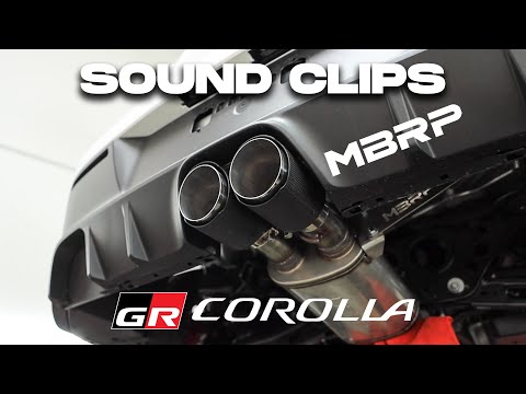 MBRP GR Corolla Exhaust - Cold Start | Drive By | Sound Clips