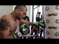 VANES MARTIROSYAN GOES HAM ON HEAVY BAG WHILE ABEL SANCHEZ WATCHES
