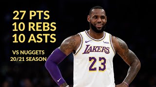 [高光] LeBron James  27 Pts 10 Rebs 10 Asts