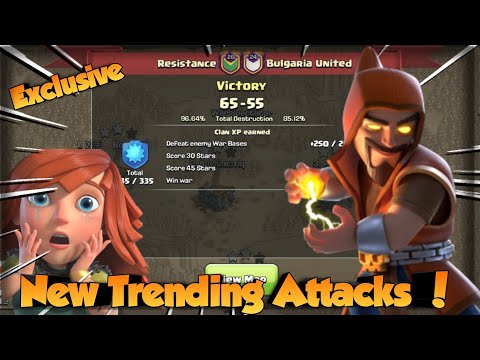 Unbelievable War Hits Using Invisible Spell & SuperWiz Blimp || Resistance vs Bulgarian United ||Coc