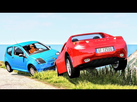 Realistic Cliff Drops #12 - BeamNG Drive Crashes | CrashBoomPunk