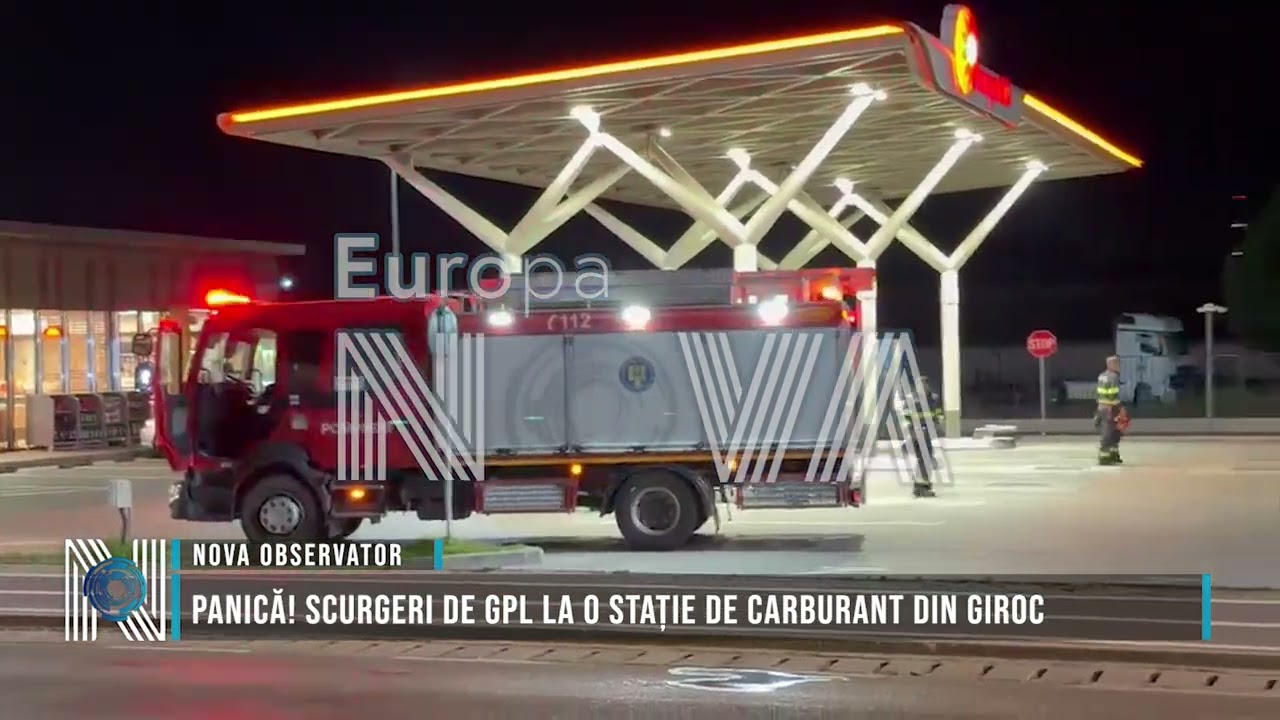 Panică! Scurgeri de GPL la o stație de carburant din Giroc