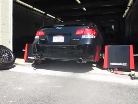 Rearview 2010 Subaru Legacy 2.5GT protune, Invidia Turbo-back exhaust, RacerX TMIC