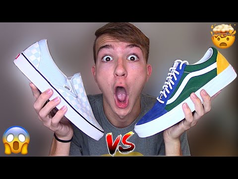 OLD SKOOL VANS VS. SLIP ON VANS!| WHICH IS THE BETTER SNEAKER TO BUY??
