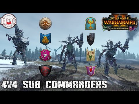 SUB COMMANDERS 4V4 - Total War Warhammer 2 - Online Battle 486
