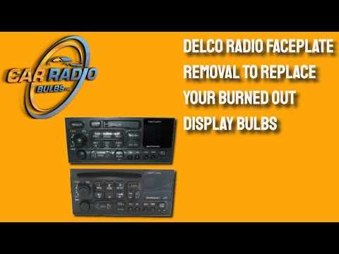 Delco Radio Faceplate Removal To Replace Your Burned Out Display Bulbs