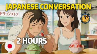2 Hours of Japanese Listening Practice for Beginners | Real-Life Conversations （N5-N4）