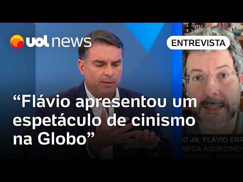 Flávio Bolsonaro apresentou um espetáculo de cinismo em entrevista na Globo, avalia professor