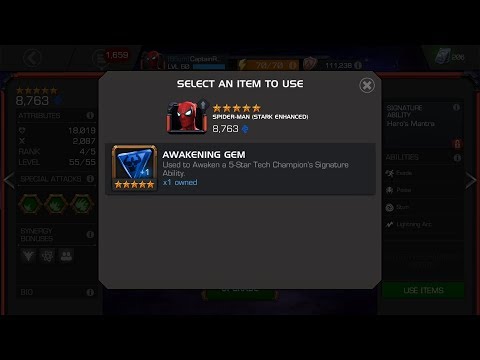5 Star Spider Man Stark Enhanced Rank 4 (Unduped VS Duped) Comparison - Marvel Contest Of Champions