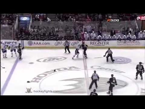 4-2-10 George Parros fight vs Darcy Hordichuk
