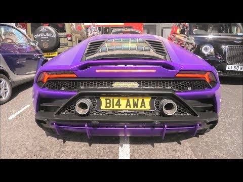 Brand NEW Lamborghini Huracan EVO in London! Loud REVVS