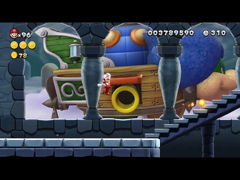 New Super Mario Bros U Walkthrough - Part 7 - World 7 Meringue Clouds