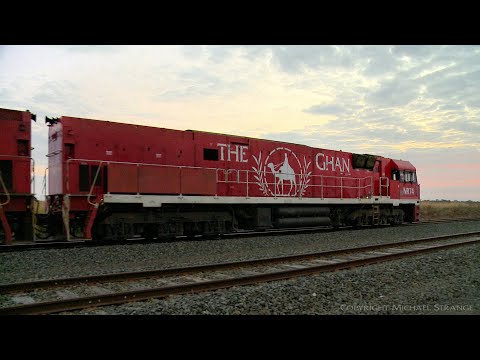 Ghan Locomotives NR74 & NR75 Leading 5MA5 Container Train (11/3/2021) - PoathTV Australian Railways
