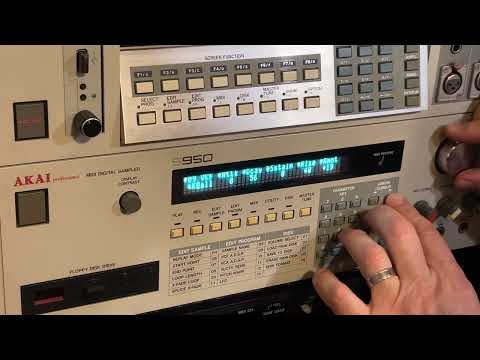 Akai S950 vintage 12 bit sampler with Recycle - chopped up sample - 90’s house - MikeSynth