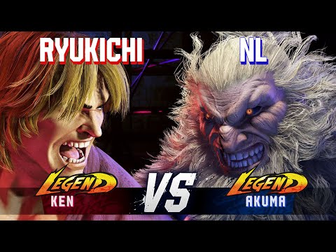 SF6 ▰ RYUKICHI (Ken) vs NL (Akuma) ▰ High Level Gameplay