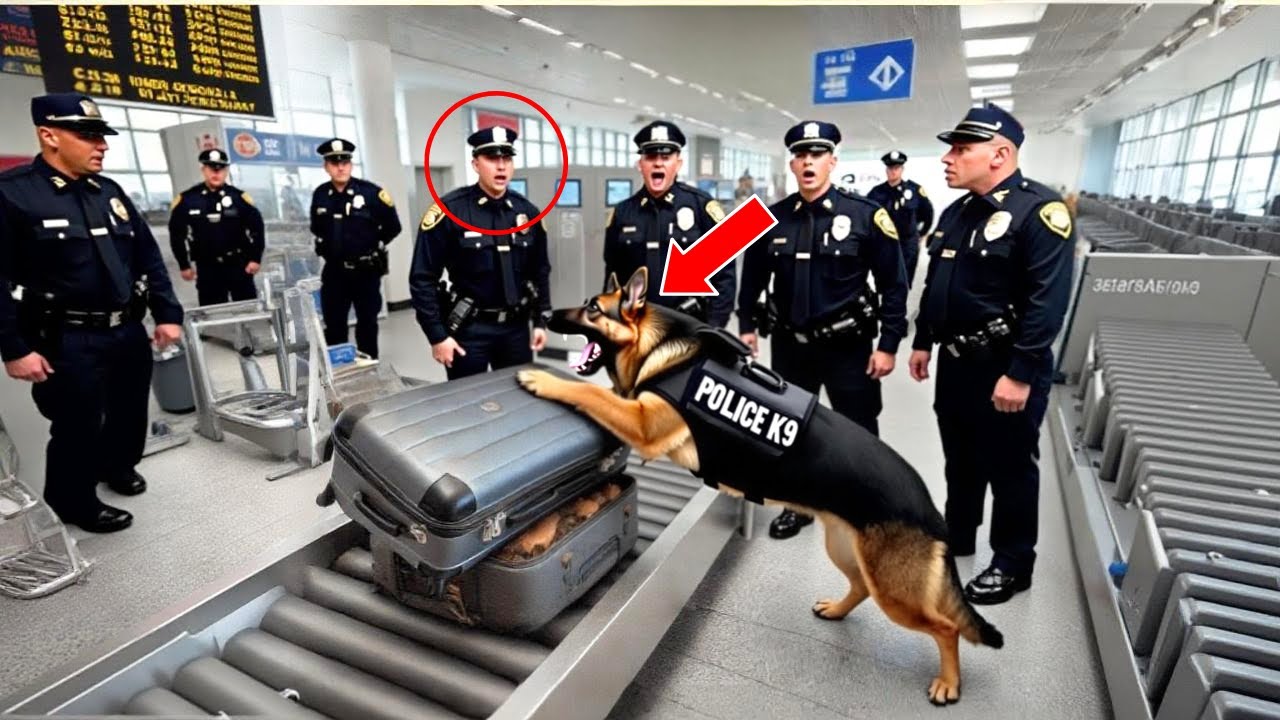 A Police Dog Bites A Suitcase At The Airport – Uncovering A Terrifying Secret! An Amazing Late!