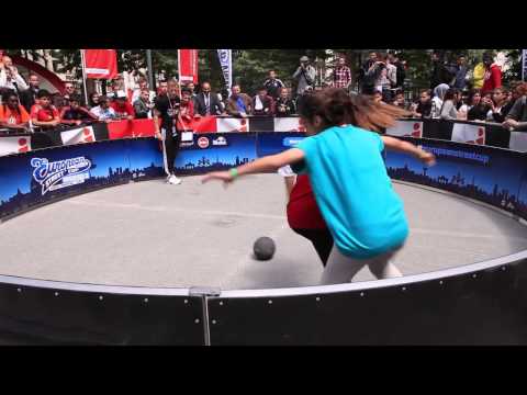 European Panna Championship 2014 1st round girls: Lisa vs Fatima (panna)