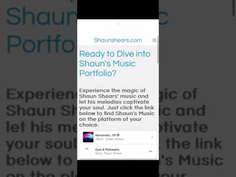 How to use my website www.shaunshears.com