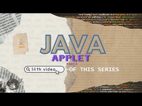 Java 14 Java Applet Programming Tutorial Part 4