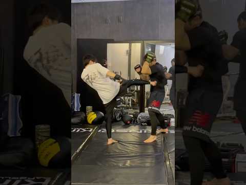 強いハイの後に三日月 #mma #三日月 #蹴り #キックボクシング #kickboxing #格闘技 #selfdefense #柔術 #喧嘩 #空手 #武道 #武術 #muaythai #ufc