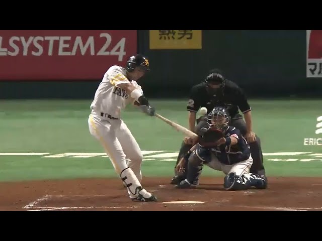 【5回裏】これぞ得点圏打率No.1の巧打!! ホークス・中村晃の鮮やかタイムリー 2015/5/30 H-S