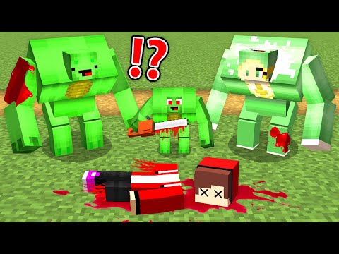 Mikey's Mutant Family Kills JJ in Minecraft
