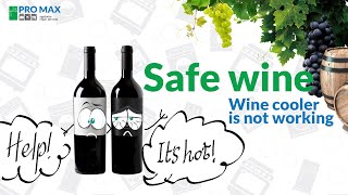 Wine cooler not working — evaporator coil freezing up