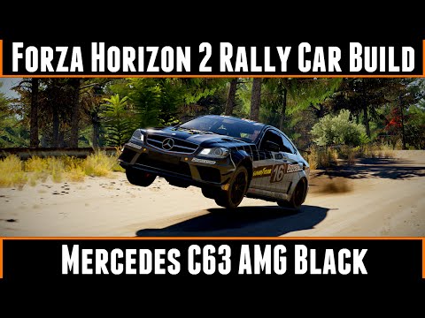Forza Horizon 2 Rally Car Build Mercedes C63 AMG Black