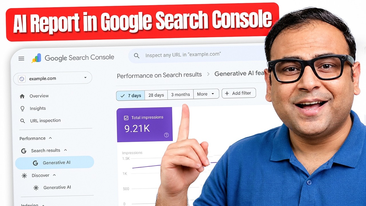 AI reports inside Google Search Console -  Umar Tazkeer