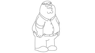 How to draw Family Guy - Easy step-by-step drawing lessons for kids