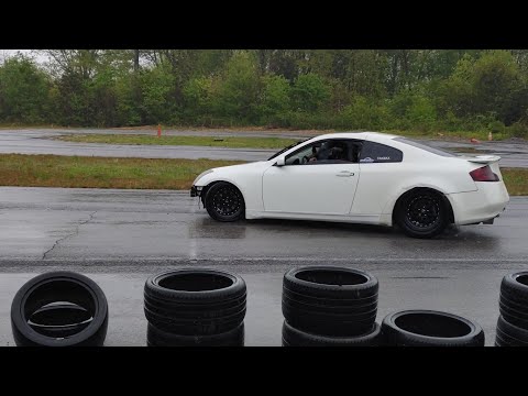 G35/350Z GKTECH REAR DIFF BRACE REVIEW.... JEREMY DOMINIC AND KEYLON DRIFTING IN THE RAIN