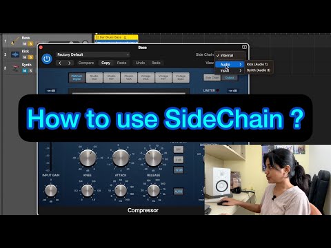 How to SIDECHAIN between drums, bass and synth in Logic ?