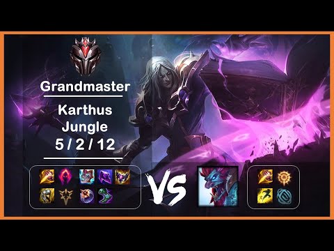 Jungle Karthus vs Trundle KR Grandmaster Patch 12.1