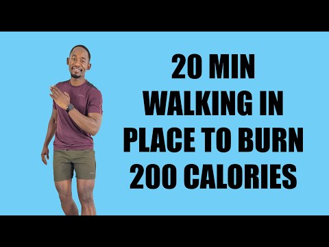 20 Minute Easy Walk at Home Exercise for Weight Loss 200 Calories