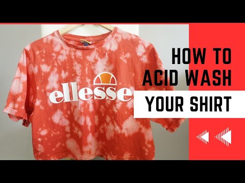 kurze Anleitung für ein handgemachtes Batik Shirt für zu Hause|Methode Bleichen|Acid Washed Look