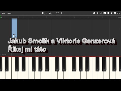Jakub Smolík a Viktorie Genzerová - Říkej mi táto - Piano tutoriál